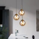 Axyaa Glass Pendant Lamp LED Hanging Light Dining Kitchen Bedroom Table Lighting