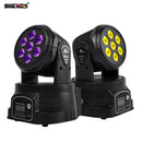 Axyaa Mini LED Wash Moving Head Light with 7x12W RGBW/18W RGBWA+UV for Dj Disco