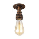 Axyaa Rustic Pipe Ceiling Lights: Vintage E27 Loft Industrial Iron Pipe Lamps