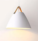 Axyaa Leather and Iron Finish Pendent Light Fixture for Home and Restaurant