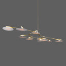 Axyaa Molecular UFO Gold Chandelier, Modern Nordic Designer Lighting for Home Decor