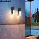 Axyaa Crystal LED Outdoor Wall Light: Waterproof Aluminum Fixture for Garden, Porch, and Indoor Decor