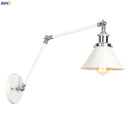 Axyaa Loft Industrial Swing Arm Wall Lamp with Vintage Edison Bulb