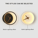 LED Wall Lamp Black/White Nordic Luxury Sconce for Hotel Bedroom, Living Room - Axyaa