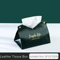 Axyaa PU Leather Tissue Box Case: Stylish Napkin Holder & Paper Storage