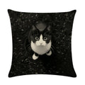 Axyaa Animal Printed Cotton Linen Pillow Cover for Home Sofa Decor 45X45CM