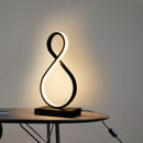 Axyaa Modern 15W LED Table Lamp with Remote Control - Nordic Desk Light for Bedroom and Study