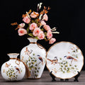 Axyaa Ceramic Vase Set for Home Decor - 3 Piece Wobble Plate Arrangement