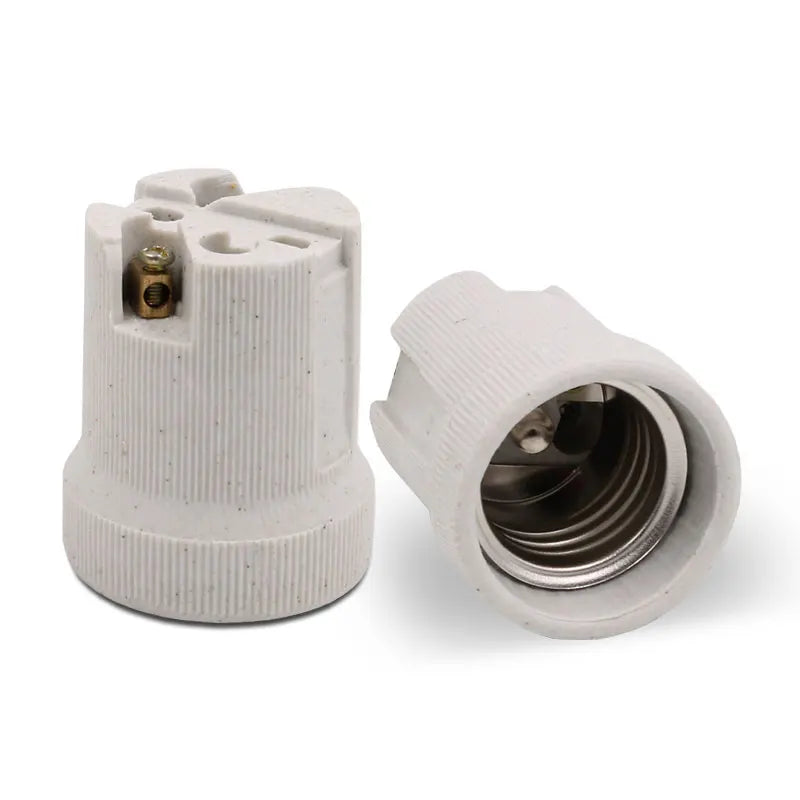 Axyaa E27 Socket Lamp Holder - High Quality Ceramic Lighting Accessory