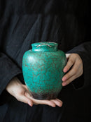 Axya Ginkgo Biloba Tea Caddy Set - Ceramic Home Storage Jar