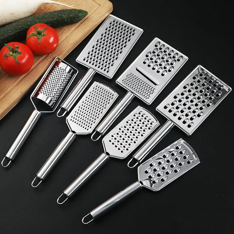 Axyaa Stainless Steel Grater Peeler Slicer Crusher Kitchen Gadget