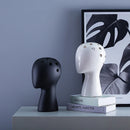 Axyaa Creative Nordic Human Head Ceramic Vase for Home Decor and Flower Arrangement