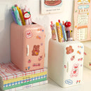 Axyaa Mini Fridge Pen Holder & Desk Organizer: Cute, Kawaii, Creative Storage Box