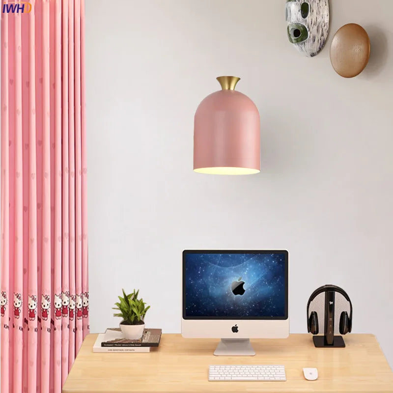 Axyaa Nordic LED Wall Light for Bedroom Bathroom Stair Mirror - Modern Simple Sconce