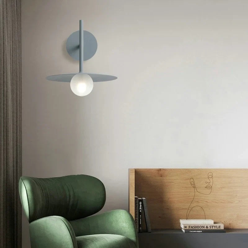 Axyaa Glass Ball Wall Lamp: Scandinavian Minimalist Home Decor Bedroom Light