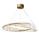 Axya Crystal Ring Light: Modern Luxury Chandelier for Living Room, Bedroom, Dining Room