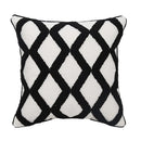 Axyaa Geometric Tufted Cushion Cover, Black and White, Home Decor, 45x45cm, 30x50cm