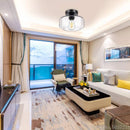Axyaa Modern Clear Glass Ceiling Lamp for Bedroom, Dining Hall & Corridor Lighting
