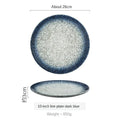 Axyaa Ceramic Breakfast Plate Set for Home Kitchen, Sushi, Steak, and Dinner Settings