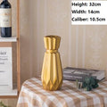 Axyaa Europe Gold-plated Ceramic Vase Creative Design Porcelain Flower Vase