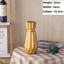 Axyaa Europe Gold-plated Ceramic Vase Creative Design Porcelain Flower Vase