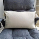 Axyaa Beige Tufted Tassel Pillow Cover 18x18" 12x20" for Couch Bed Living Room