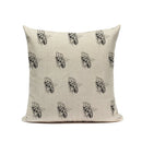 Axyaa Bee Pattern Linen Cushion Cover - Nordic Decorative Throw Pillow Case