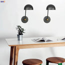 Axyaa Retro Loft Industrial Wall Lamp LED Light - Black Swing Arm Wall Sconce