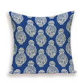Axyaa Monkey Floral Pillow Cover - Vibrant Flower Vase Home Decor