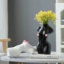 Axyaa Abstract Nude Female Ceramic Vase – Home Decor Fine Art Ornaments