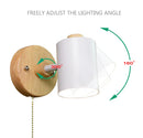 Axyaa Wooden GU10 Wall Lamp in 6 Colors - Nordic Indoor Wall Light