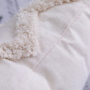 Axyaa Beige Tufted Tassel Pillow Cover 18x18" 12x20" for Couch Bed Living Room
