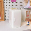 Axyaa Mini Fridge Pen Holder & Desk Organizer: Cute, Kawaii, Creative Storage Box