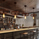 Axyaa Industrial Vintage LED Pendant Chandelier for Home Kitchen Living Room