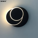 Axya 18W LED Wall Lamp: 350° Rotation, Bedroom, Living Room, Hotel Lighting