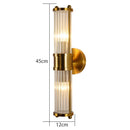 Axyaa Postmodern Crystal Wall Lamp American Minimalist Living Room Bedroom LED Lights
