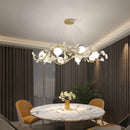 Axyaa Nordic Petal Chandelier: Modern Luxury Pendant Lamp for Elegant Living Room Decor