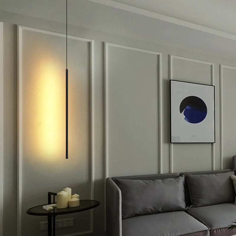 Axyaa Nordic LED Hanging Chandelier for Living Room Bedroom Floor Lamp