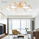 Axyaa Wood Chandelier Lamps for Nordic Home Decor
