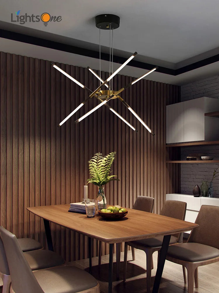 Axya Light Luxury Chandelier: Simple, Creative, Nordic Lamps for Dining Room and Bedroom