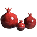 Axyaa Red Pomegranate Flower Vase: Modern Home Decor Ornament