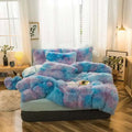 Axyaa Long Hair Velvet Duvet Cover Set - Queen Size