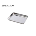 Axyaa Stainless Steel Food Storage Tray for Restaurant, Kitchen Utensils