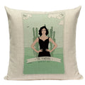 Axyaa Cactus Cartoon Cushion Cover - Colorful Home Decor Pillow Case