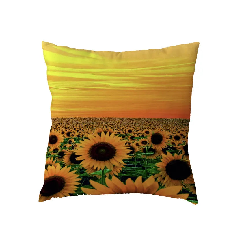Axyaa Waterfall Maple Lake Forest Decor Pillow Cover Case