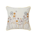 Axyaa Yellow Dandelion Floral Pillow Cover for Home Decor