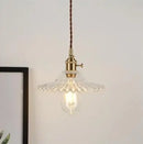 Axyaa Nordic Glass Ball Pendant Light - Copper Vintage Hanging Lamp
