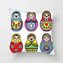 Axyaa Cartoon Doll Pattern Polyester Cushion Cover for Home Decor