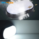 Axyaa LED Wall Lamps: Waterproof Round/Oval Outdoor Ceiling Light for Garden and Bathroom
