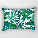 Axyaa Daisy Flower Rectangular Lumbar Cushion Cover for Bedside, Living Room, and Car